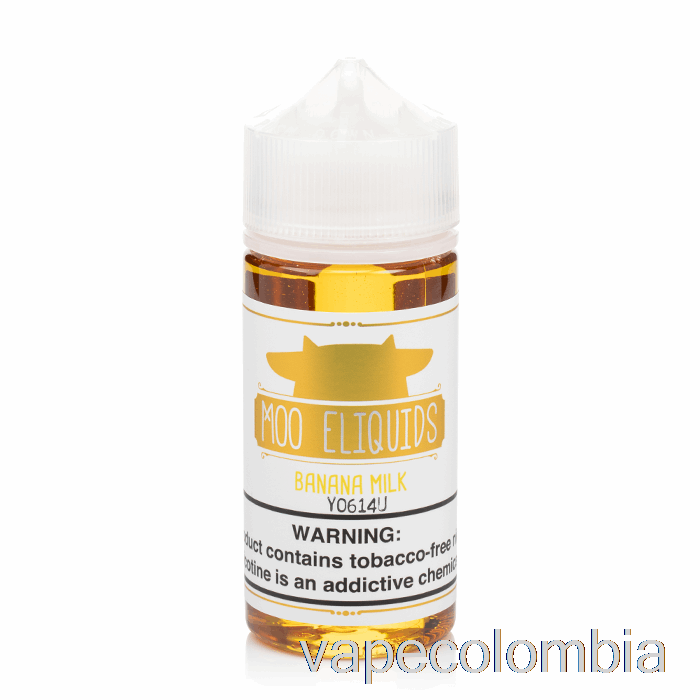 Vape Desechable Leche De Plátano - E-líquidos Moo - 100ml 0mg